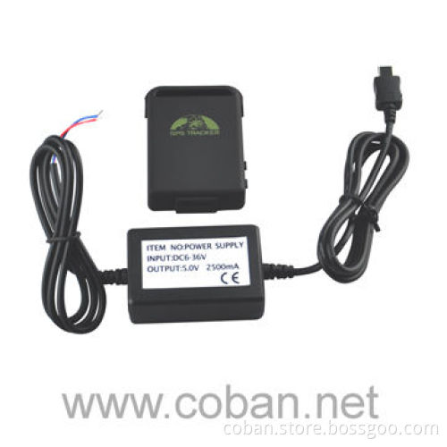 Mini car GPS tracking 102 with wall charger and power supply charger